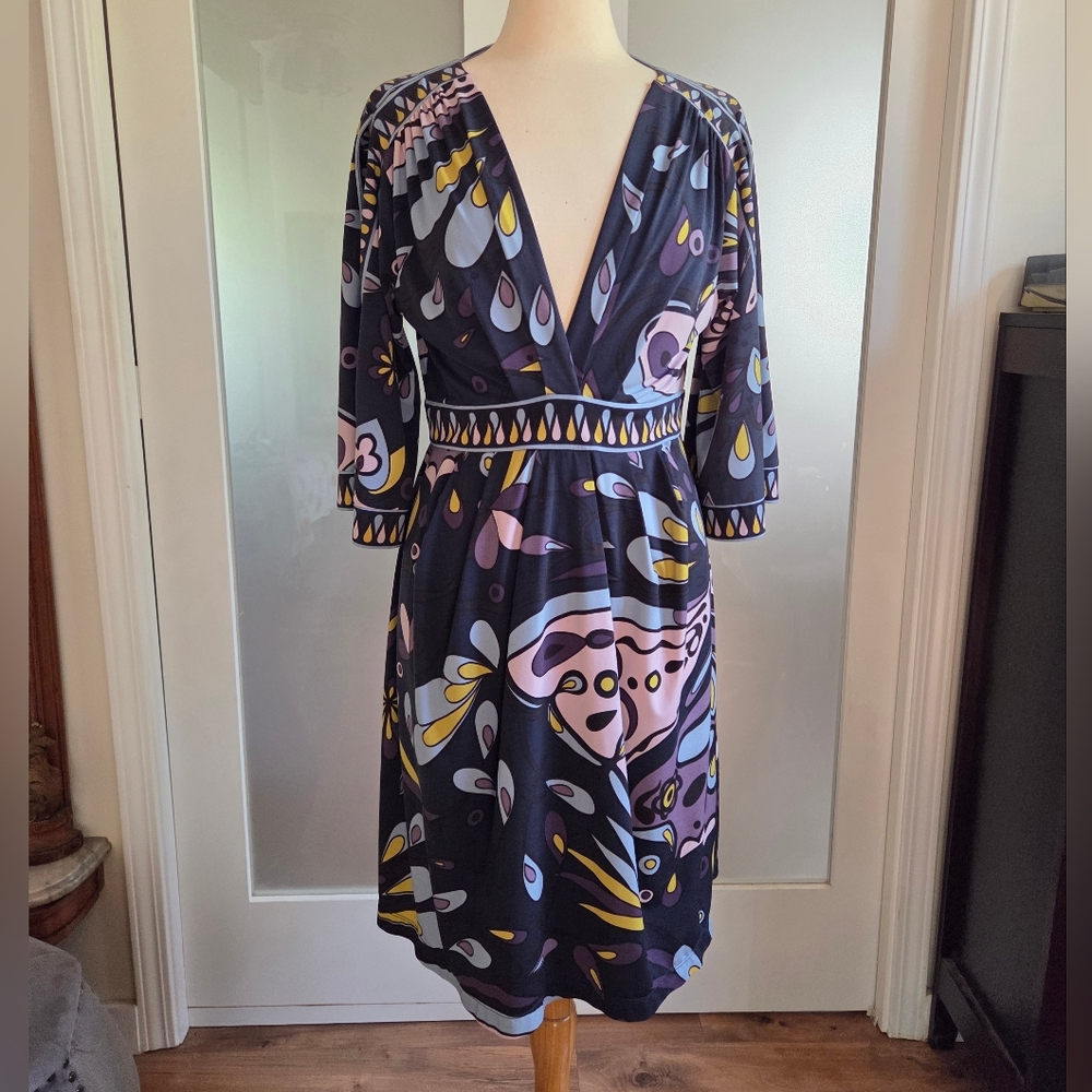 BCBG Multicolor Dress Size Large